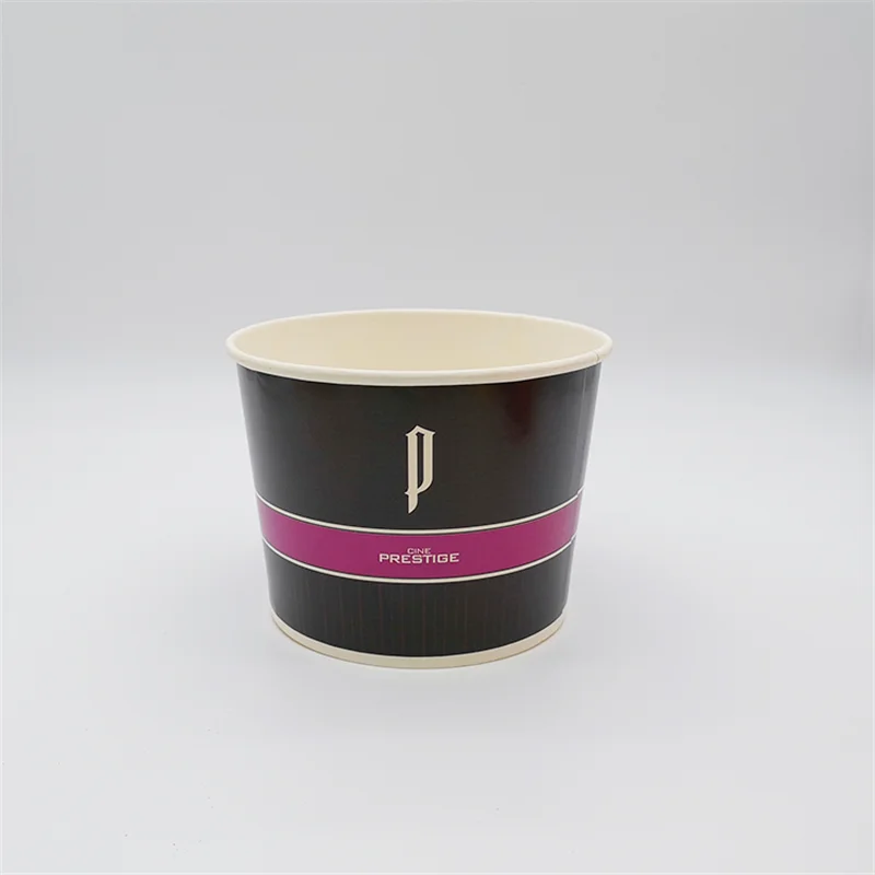 LOKYO custom design logo printed 64oz take away chicken nuggets fast food snack 32 oz paper popcorn cups bucket