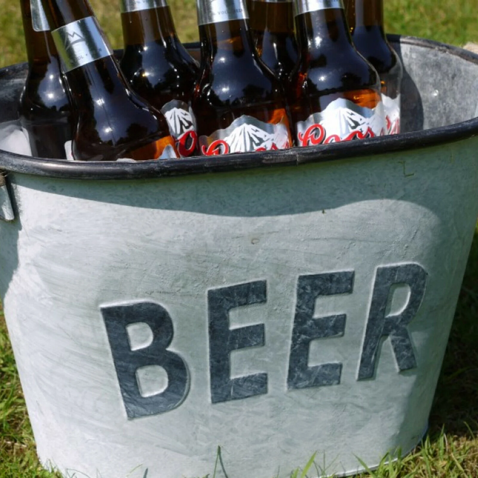 Большая Металлическая емкость для напитков пива шампанского вина держатель бутылок ведро охлаждения