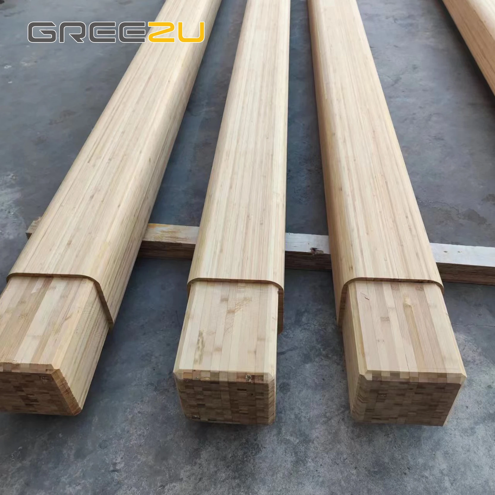 Greezu wood saw beam bamboo waterproof artificial beams outdoor bamboo beam