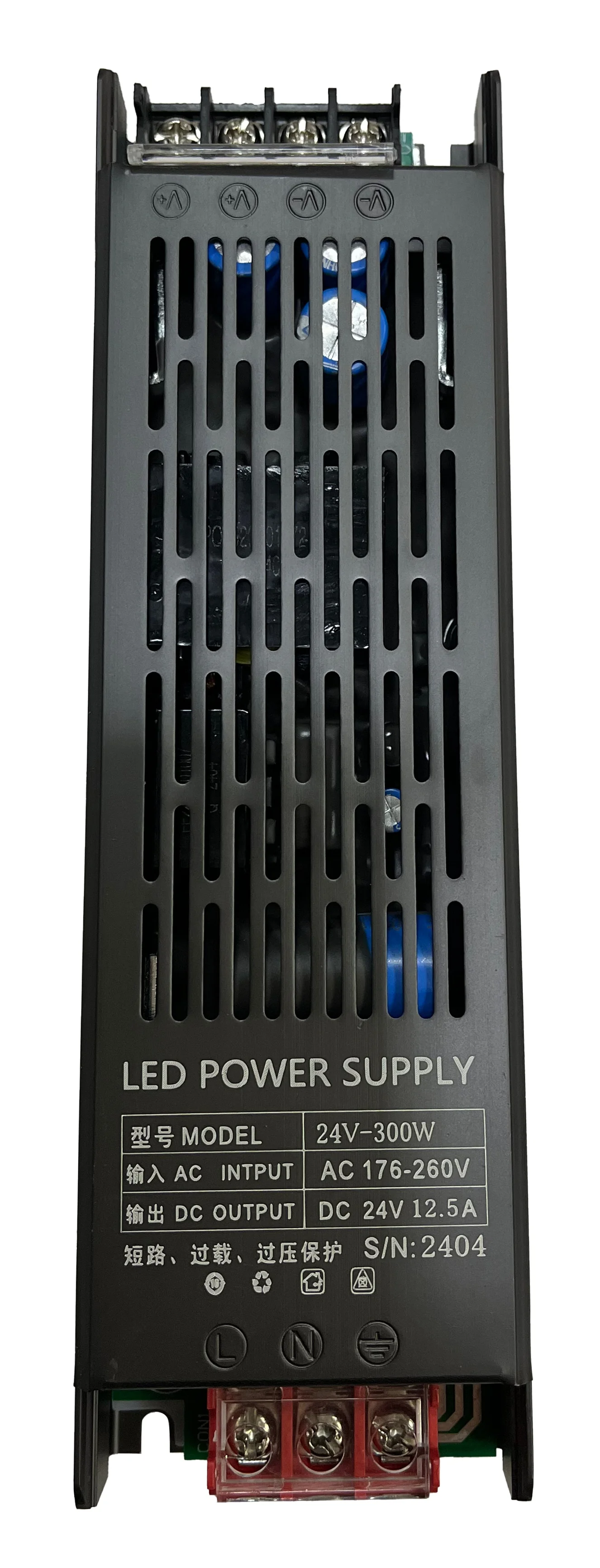 waterproof DC 24v 60W 100W 200W led driver outdoor light box switching power supply transformer