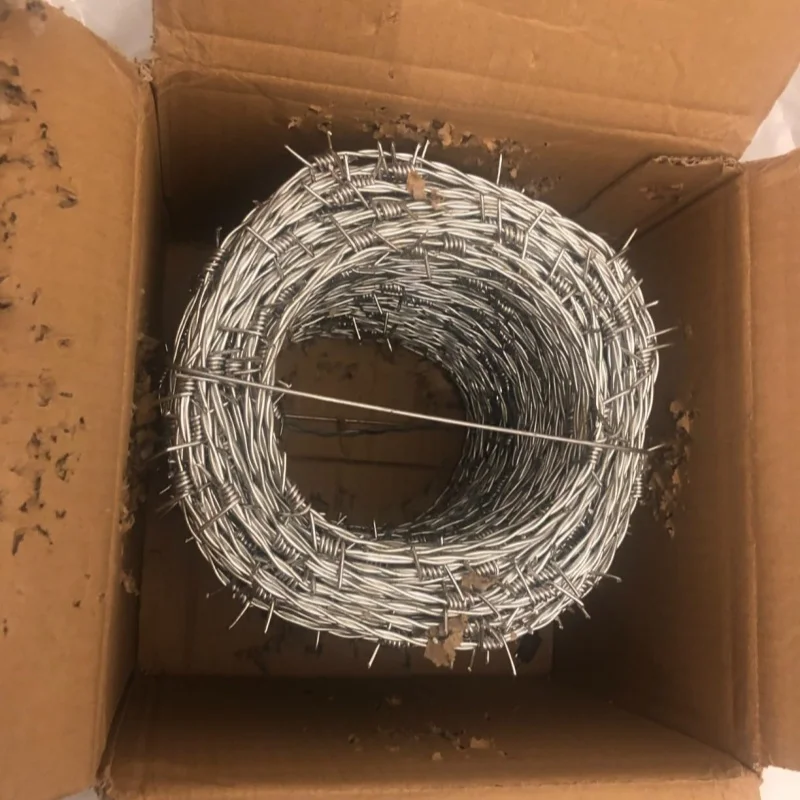 Factory Direct Good Price Standard Galvanized Reverse Twist Barbed Wire 1.6mm x 100 meter