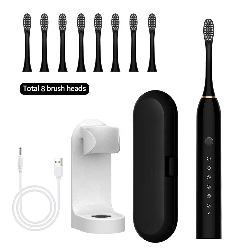 IPX7 Waterproof 5 modes Rechargeable Sensor Sonic intelligence Toothbrush Oral Care Teeth Whitening Electric Toothbrush