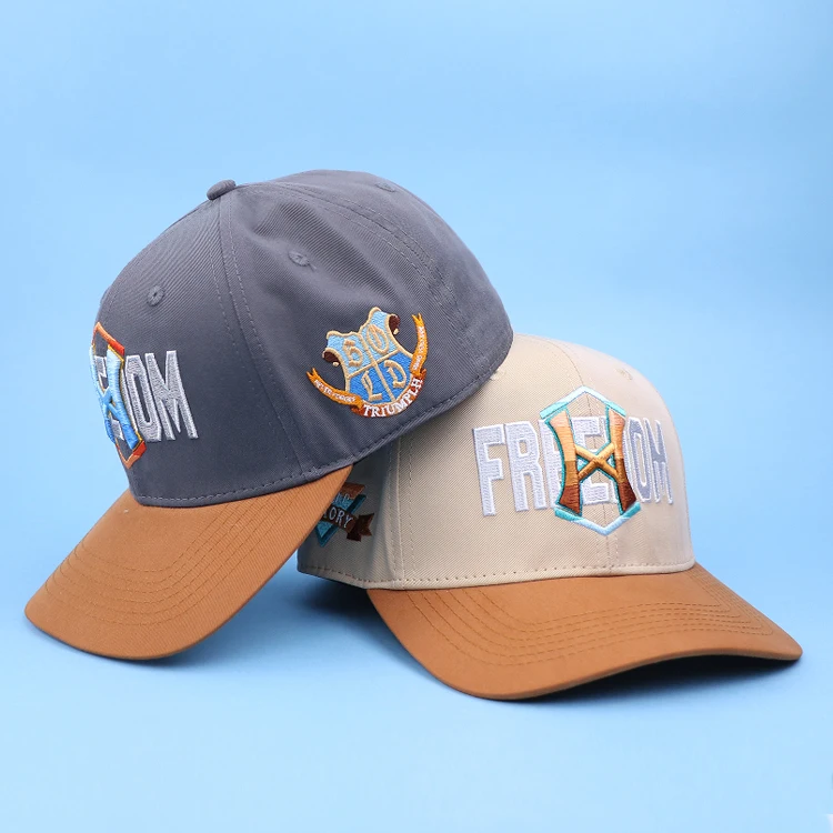 Шесть панелей snapback черный Кепка 3d вышивка на заказ два тона
