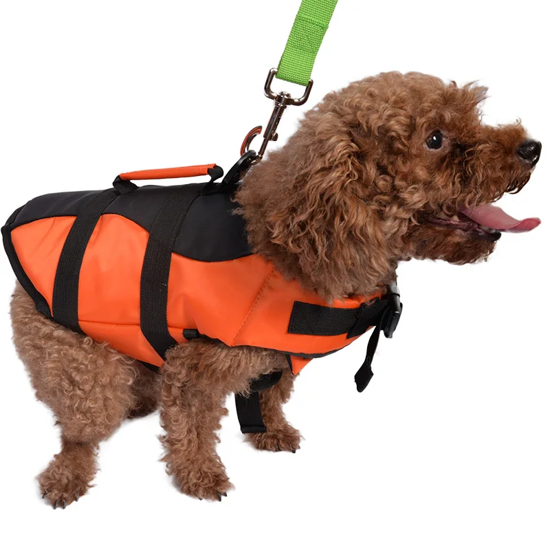 Durable Pet Life Jacket Waterproof Lightweight Adjustable Safety Dogs Swim Vest  for Water Sport