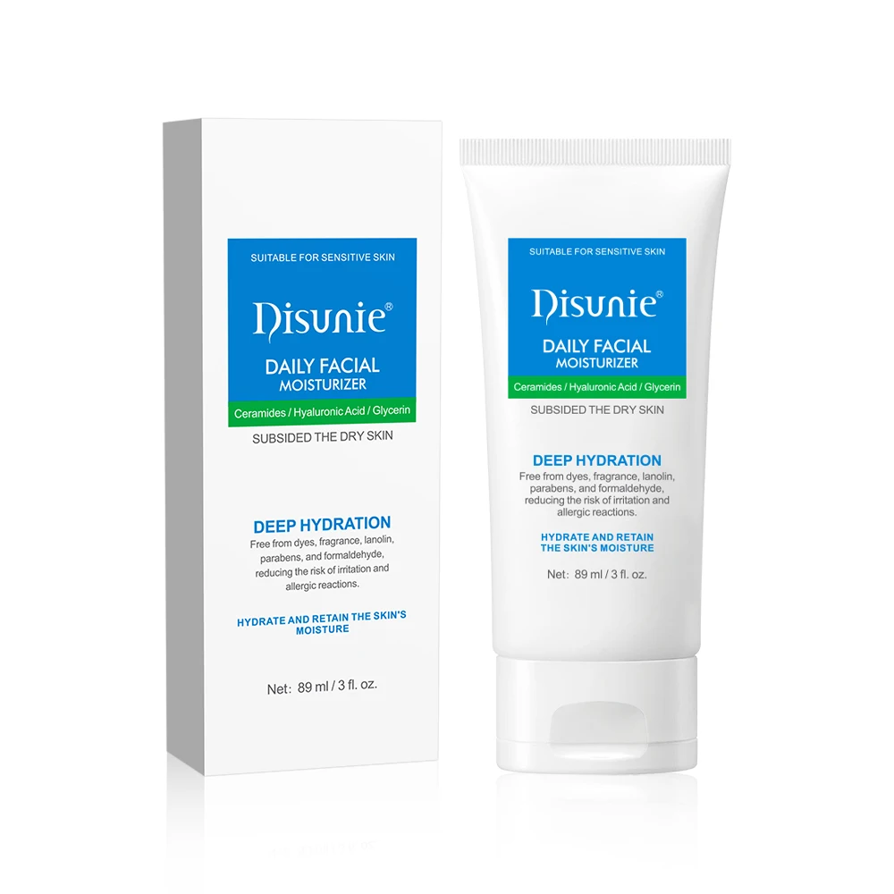 Disunie Facial Moisturizer Cream Ceramide Moisturizers Private Label Dry Skin Face Hyaluronic Acid Face Cream For Dry Skin