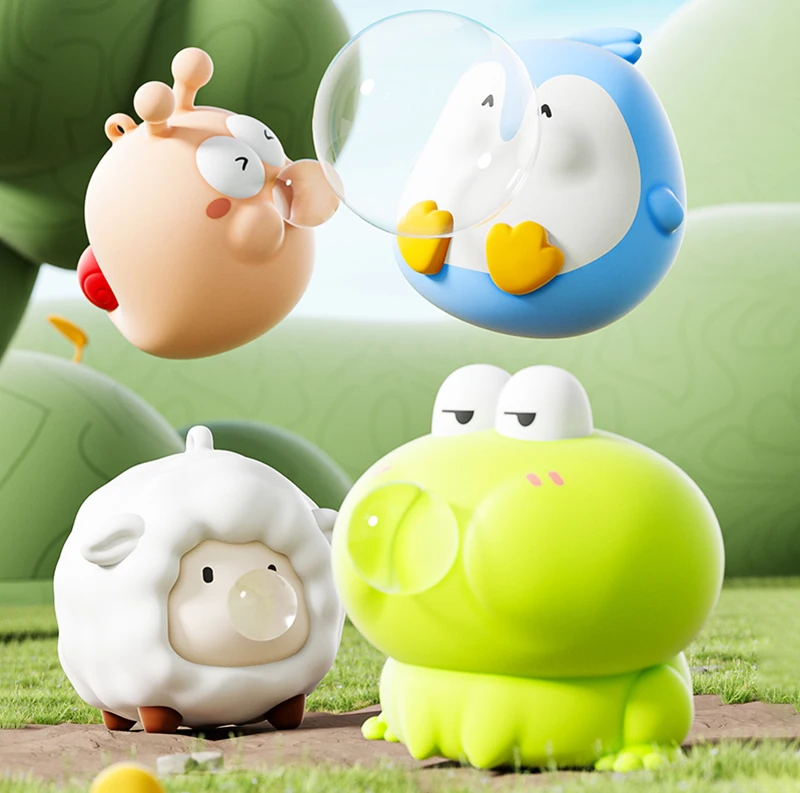 New Mini Stress Relief Pop Bubble Animals Sensory Fidget Squeeze Toys for Kids