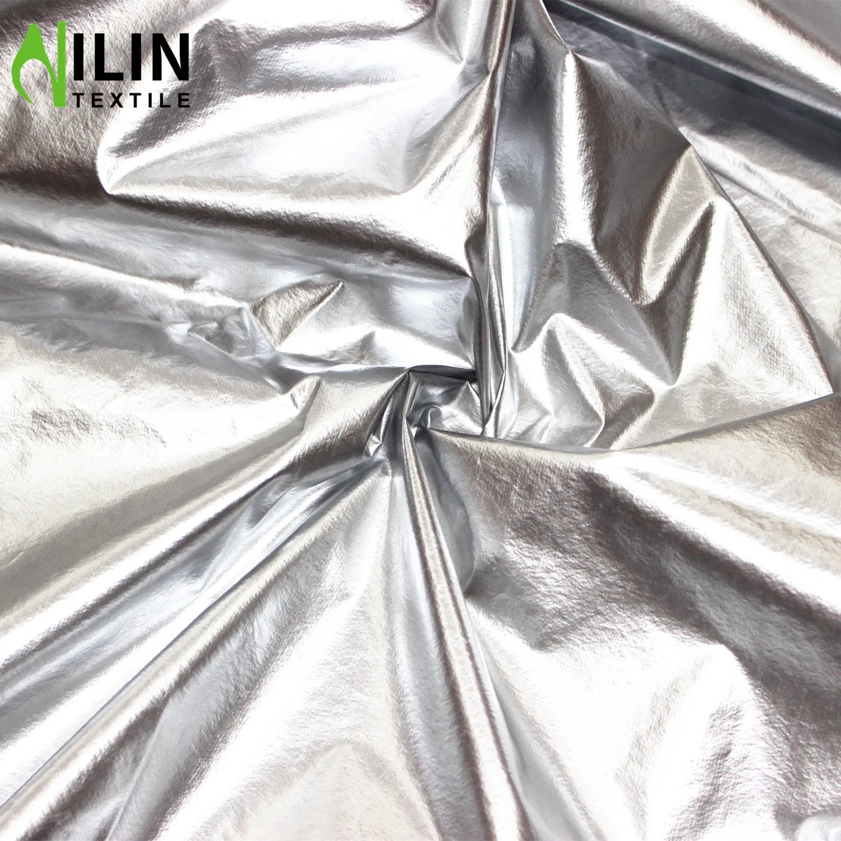 high quality soft flexible 20D nylon foiled fabric for down jacket manufacturer