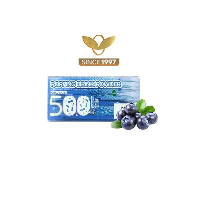 Golden Leaf Health OEM Candy Manufacturers Children Snacks Fruit Flavor Jumping Candy Popping Candy with Probiotic