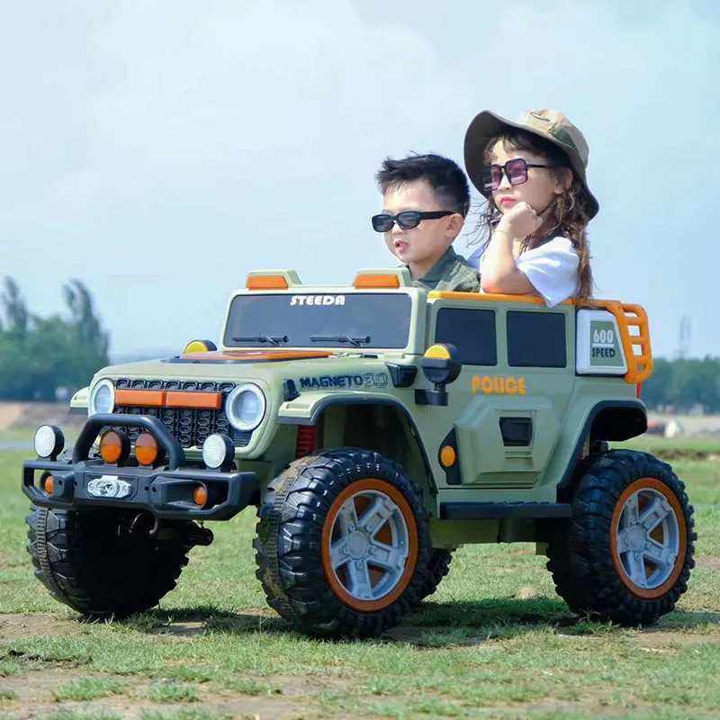 2024 New Model 12V Big Kids Car Powerful Electric Beautiful Colorful LED Lights Kids Ride On Car