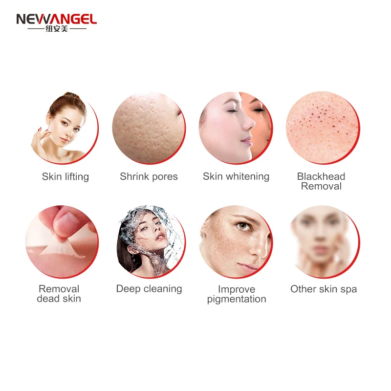 Новейший портативный вакуумный прибор для удаления черных точек, гидравлический уход за кожей, дермабразия, косметический прибор для лица