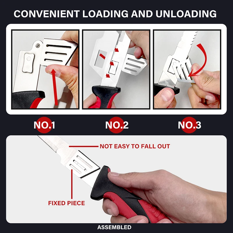 Grandsharp Portable Stainless Steel Kitchen Fillet Knife Fruit Carving Boning Knives Outdoor Hunting Survival Tools with Sheath