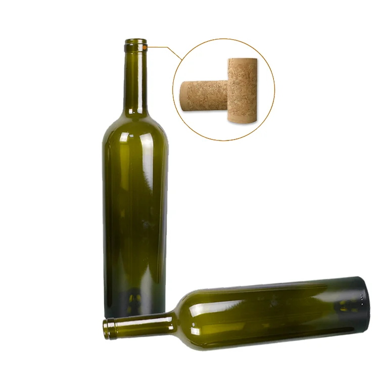  Хорошее количество 750ml пустая стеклянная бутылка вина 780 г