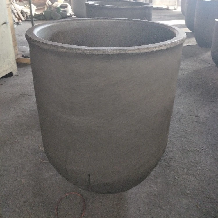Good Heating Induction Furnace Graphite Crucible For Aluminium Melting