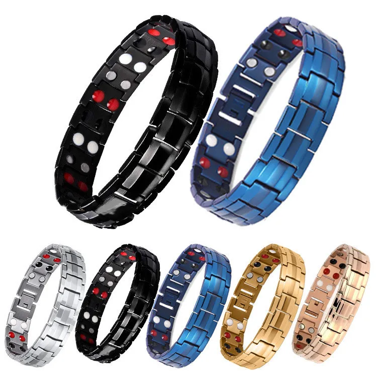 Healthcare Germanium Negative Stainless Bio Magnetic Bracelet Pain Relief Energy Bracelet