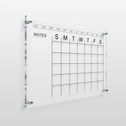 To Do List Custom Acrylic Calendar For Wall board clear acrylic calendar family office decor gift