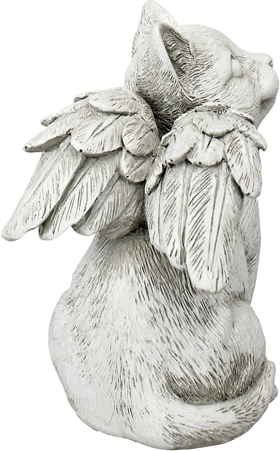 New Arrival Resin Angel Statue Antique Stone Finish Funny Decor Resin Cat Angel Pet Memorial Statue