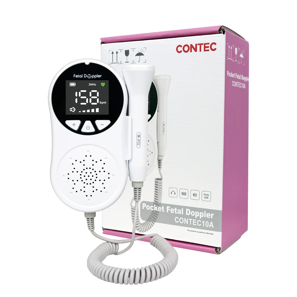 CONTEC10A fetal doppler rate baby heart rate monitor ultrasonic fetal doppler
