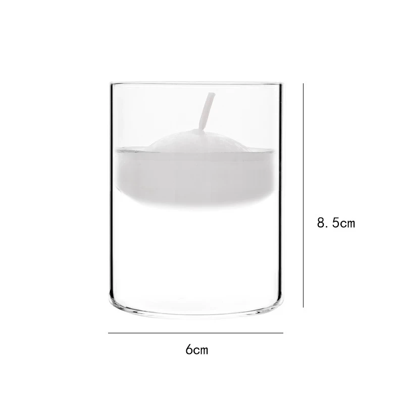 High Quality Floating Water Paraffin Wax Candle 3 inch for Christmas Decorations Wholesale Flower Pattern Votive Candle Weddings