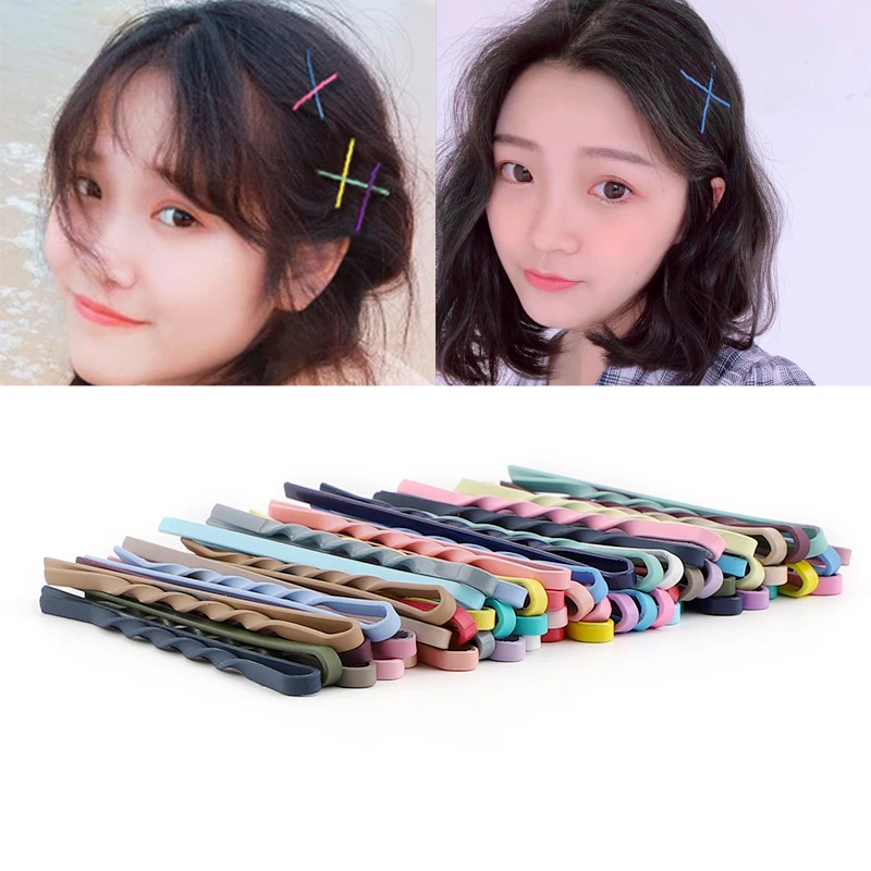 Wholesale Fashion Twist hair pin barrettes Classic gold  hair clips metal Bobby pins for women Hair Accessories gold clip