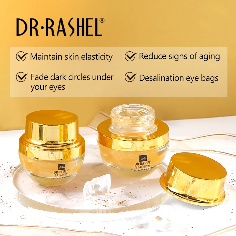 DR.RASHEL 24 K Gold Collagen Youthful Whitening Anti Wrinkle under eye bag removal cream