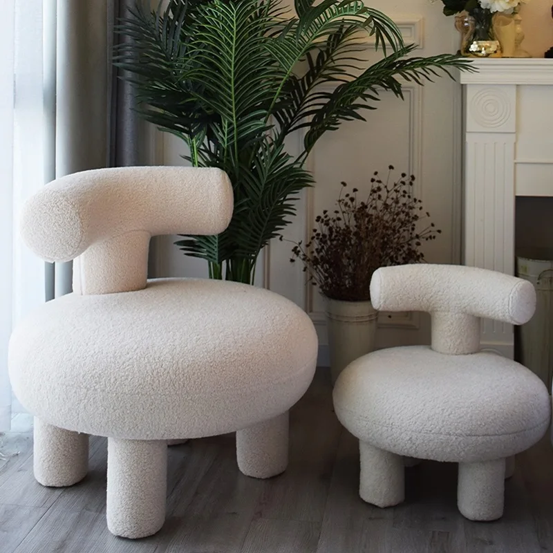 Маленькая квартира ягненка пушистый родитель-ребенок креативный прекрасный уголок для чтения Красный Досуг Диван спинка кресла