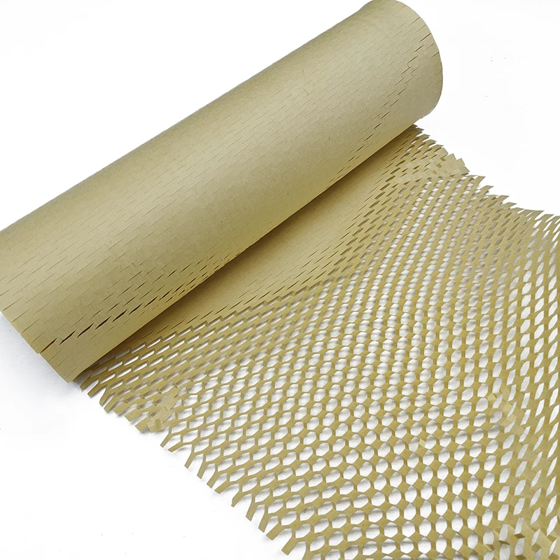 Creatrust Oem Gift Wrapping Wrap Roll Transport Rolling Craft Black/Brown Packing Recycled Oem Wrapper Packaging Honeycomb Paper