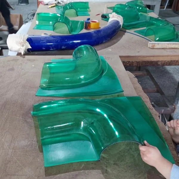 Custom Made Colored Acrylic Bending Pipe/Tube, Made By Two Halves, Acrylic Pipe/Tube Manufacturer