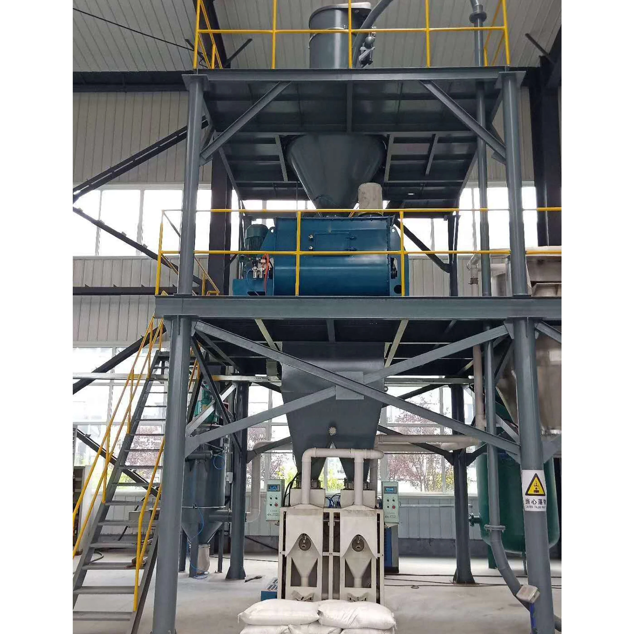 
Packed Dry Powder Cement Silo Ingredient Conveying And Piercing Machine For Dry Mortar Plant 