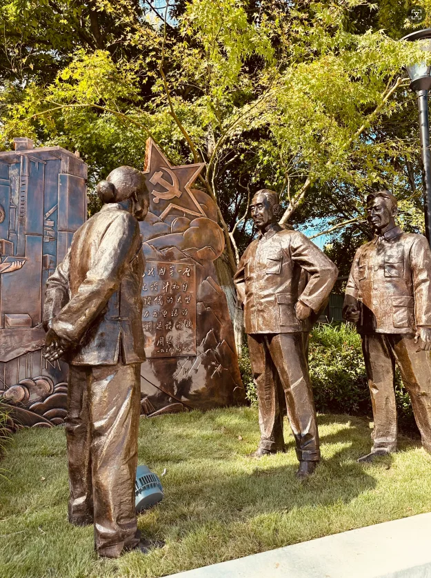 Modern antique life size casting bronze great man statue for garden decoration