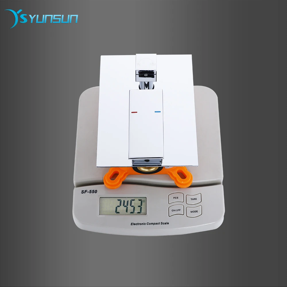 Настенный смеситель для душа, латунный кран для ванной комнаты, скрытый душ