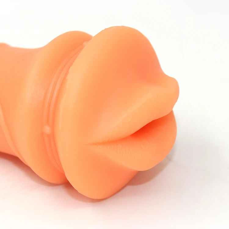 Pleasant Aircraft Cup Male Masturbator Silicone Artificial Mouth Oral Sex Masturbator cup