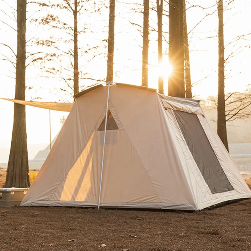 High Quality Luxury Multi Color TC Cotton Camping Tent Outdoor Family Camping Tent