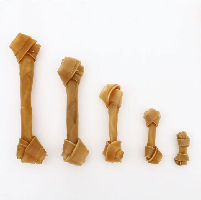 Natural Rawhide Knot Bone Healthy Cowhide Knotted Bone Dog Chew Treats Natural Dog Treats TOY