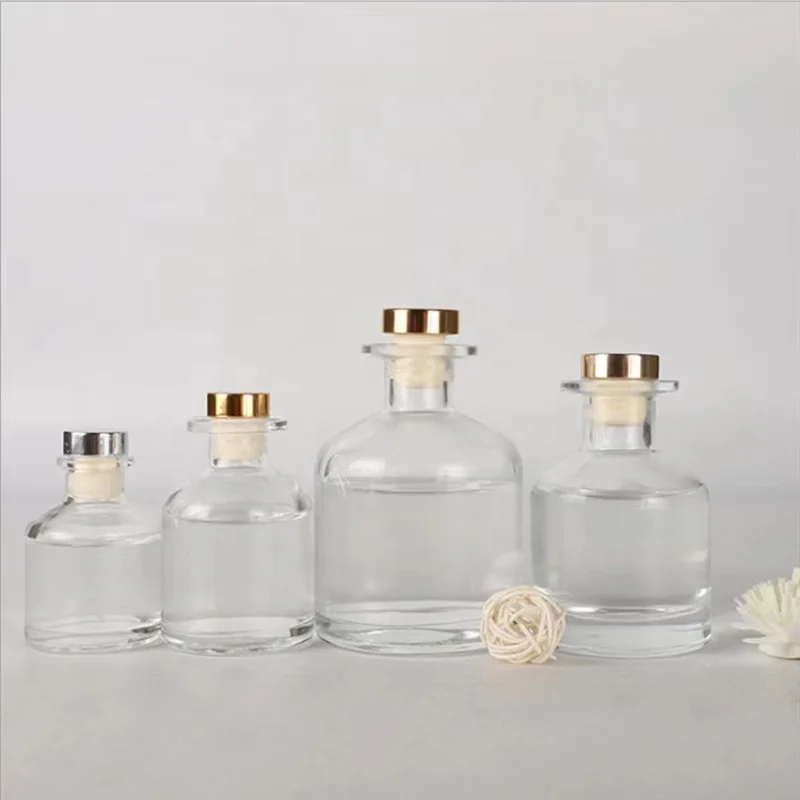 Clear Empty Refillable Glass Aromatherapy Diffuser Bottle Fragrance Accessories DIY Tool Accessories for Essential Oils