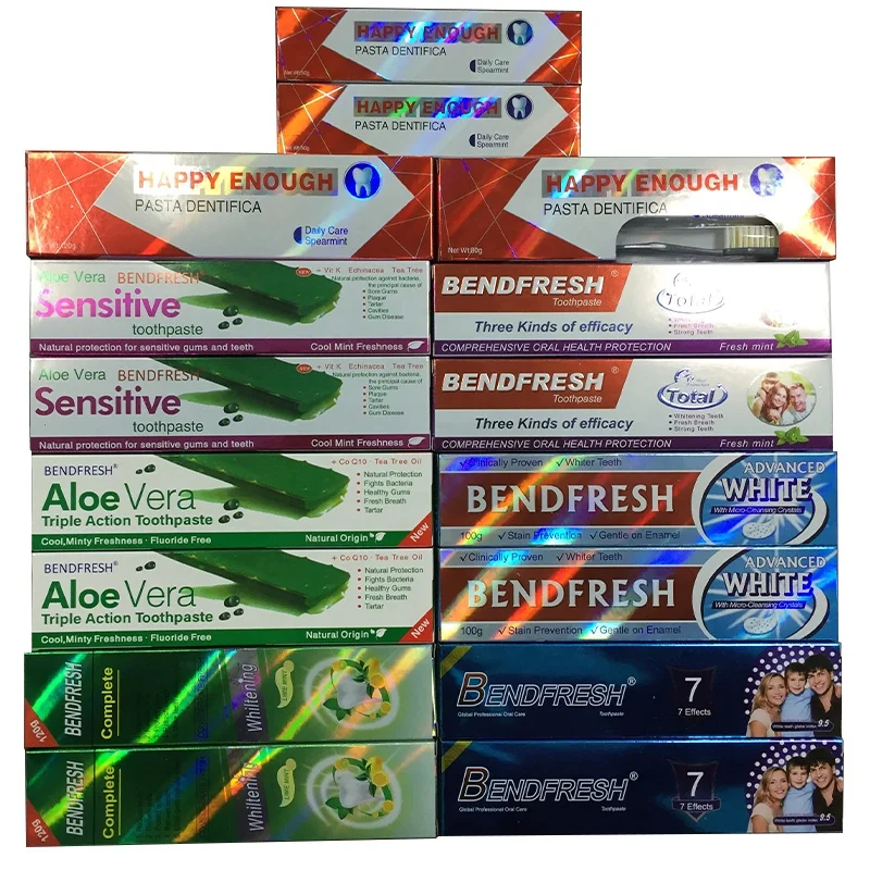 Aloe Vera triple action herbal ginger anti-bacterial toothpaste green tea mint bendfresh 100ml