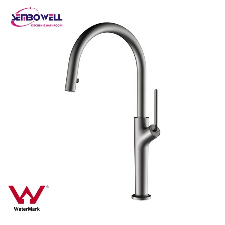 Watermark  Pull Out Kitchen Sink Faucet Kitchen Brass Deck Mounted Hot And Cold Water Kitchen Mixer