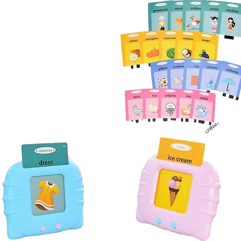 talking flash cards learning toys Talking Flashcards Learning Toys for Toddlers Montessori Toy Flash Card for Age 2 3 4 5 6