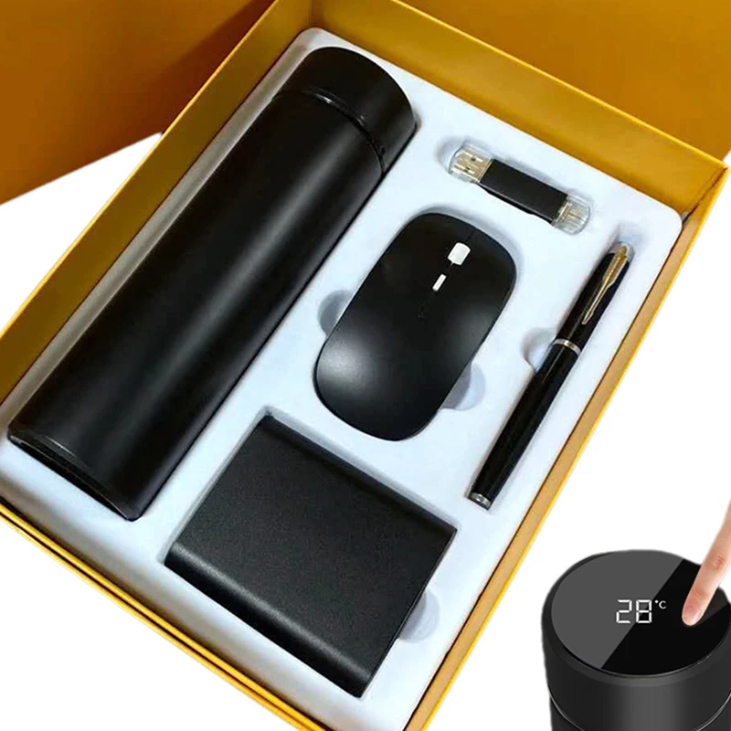 Custom Luxury Corporate work gift Promotional Vacuum Cup Souvenir Gift For Business Gift Set