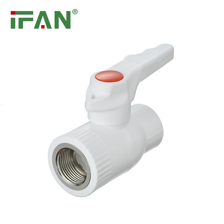 China PPR facotry IFAN Supply PPR pipe and fittings Brass Insert Male and Female Thread Ball Valve For water