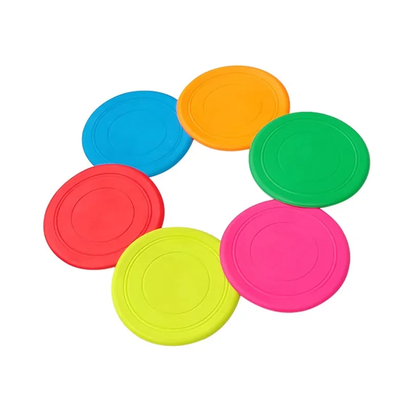 
Hot Sale Silicone Soft Bite Resistant Pet Dog Round Disc Frisbeed for Dog Training 