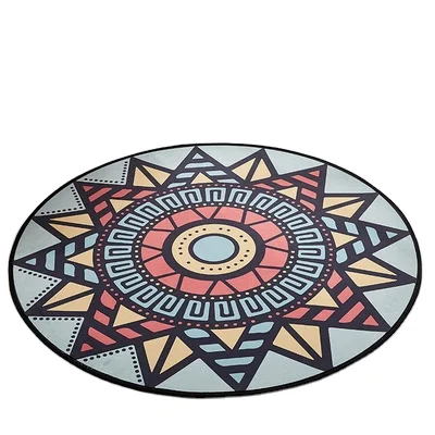 Polyester Office Carpet Kids Modern Carpets Rugs 3d Printed Living Room Round Circle Carpet