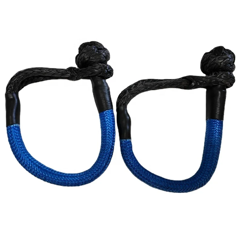 JINLI Customized Solid Braided Soft Shackle Offroad Towing Accessory Bow Soft Shackle 20T