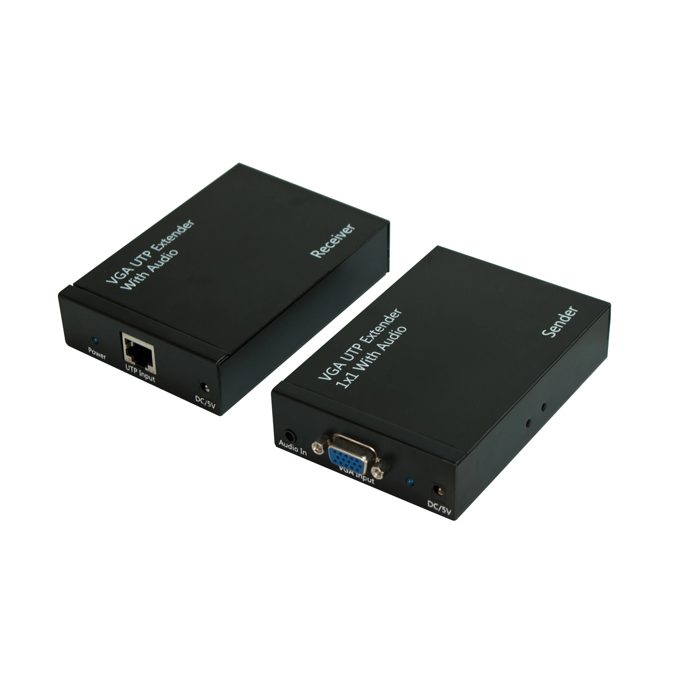 Gmax Best and unique 300m VGA UTP Extender 1X1 Splitter with Audio Set max. 1920x1200 signal extended for HDTV