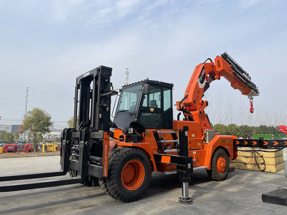 SOCMA Heavy Duty Forklift HNFC120-450 Crane Forklift Truck 12t forklift