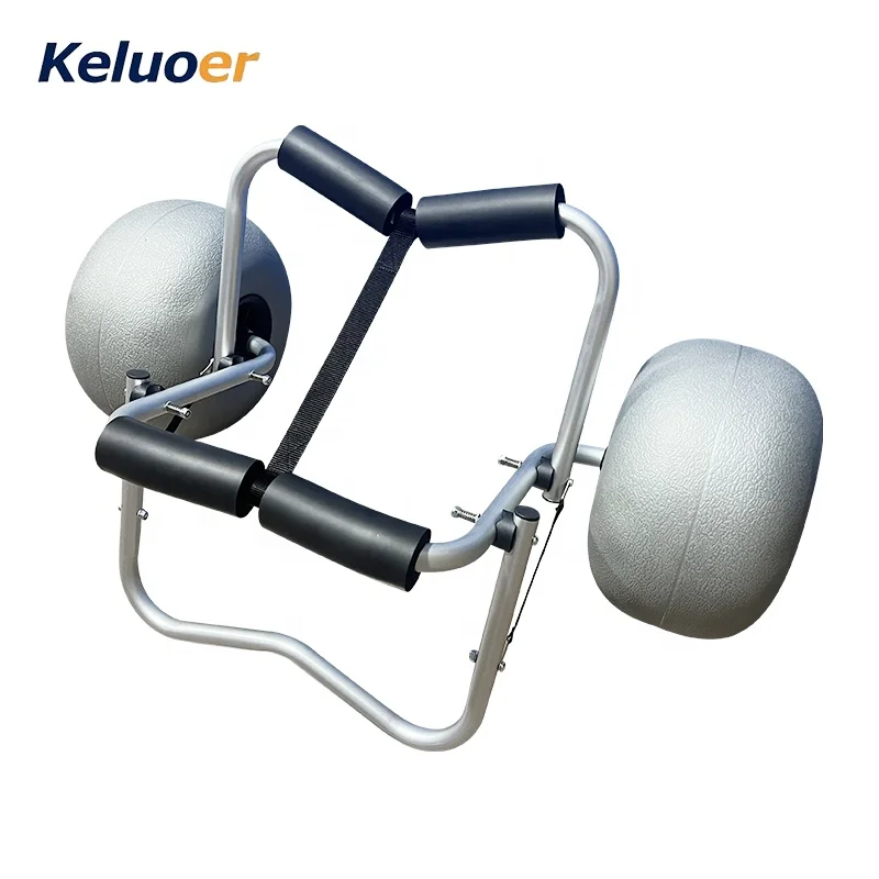 Surfboard cart portable kayak beach transport cart single water ski inflatable wheel trailer