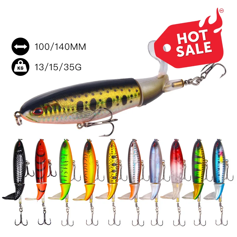 
2021 Stock Small Popper Whopper Plopper Topwater Popper Fishing Lure 13g 15g 35g 