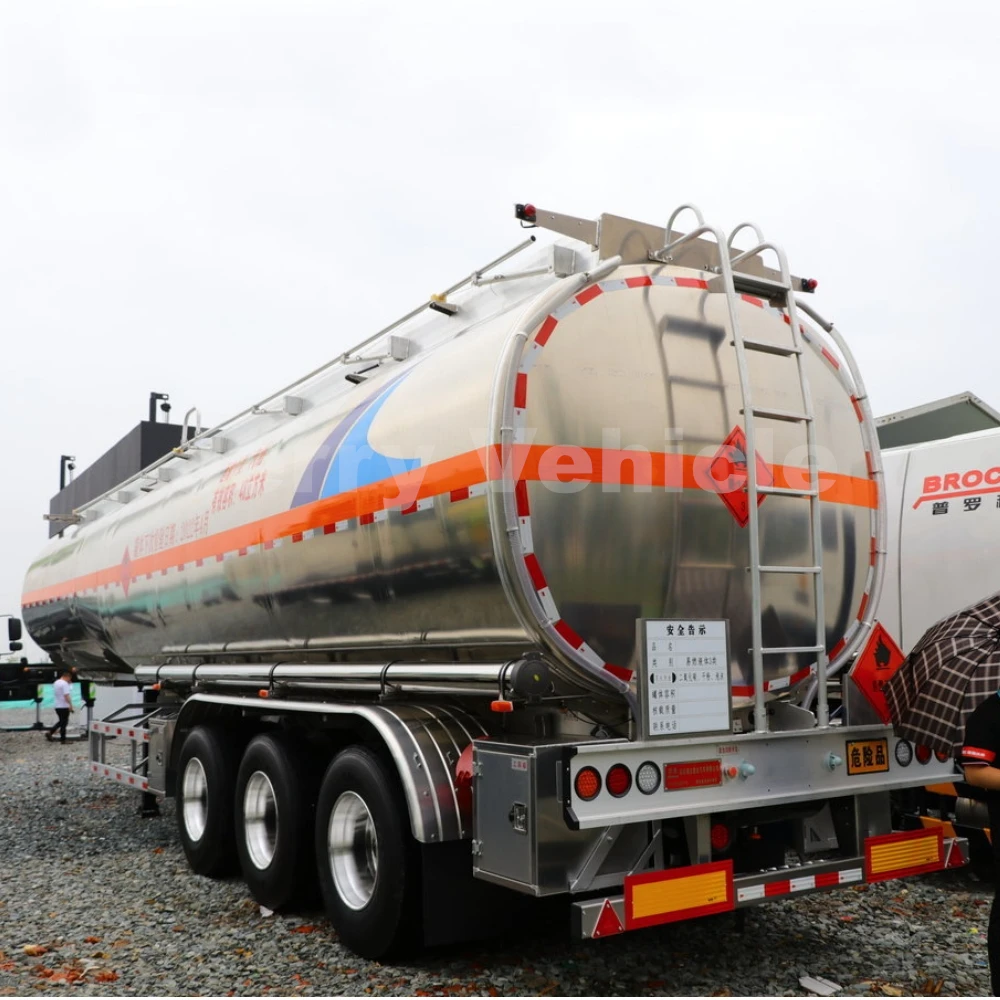 Tanker Trailer Liquid 3 Axle 42000 45000 48000 Liters Diesel Oil Tank Fuel Tanker Truck Semi Trailer For Sale
