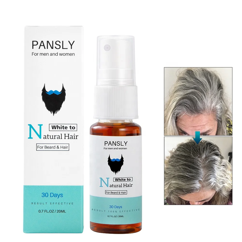 PANSLY White Hair Turn Gray Black Treatment Spray 30 Days Care Oil Conditioners