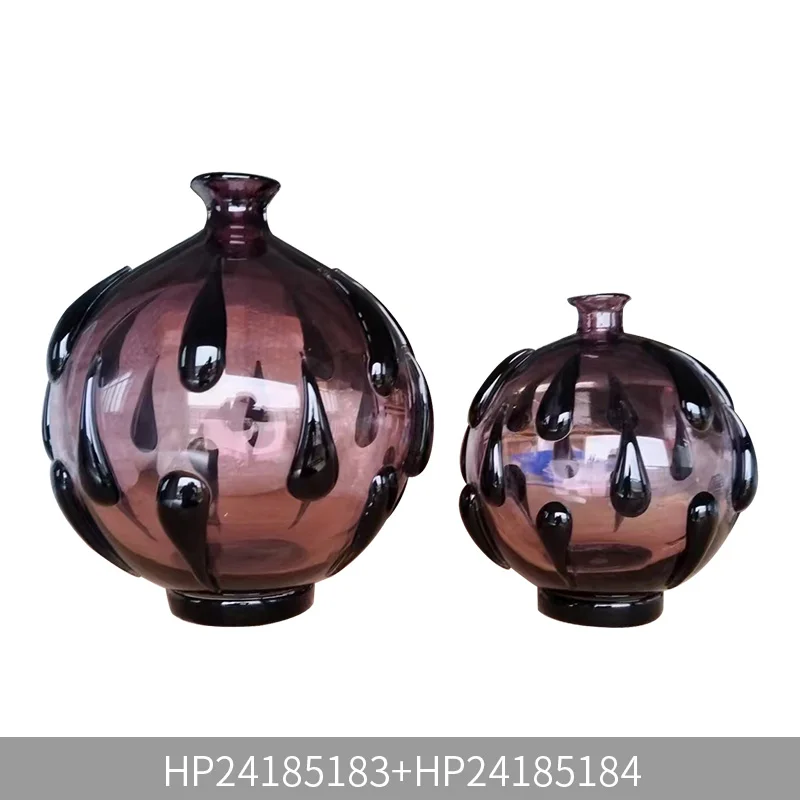 New dynamic creative glass home decoration flower vases living room tabletop luxury decorative objects