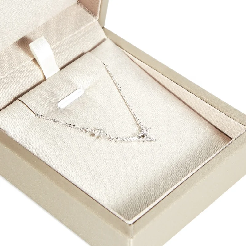 Custom High End Long Gold Stock Leather Brushed Pu Bracelet Necklace Ring Jewlery Jewelry Jewellery Packaging Box For Jewelry